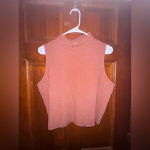 Gianni Bini Sleeveless Ribbed Tank Top - Coral